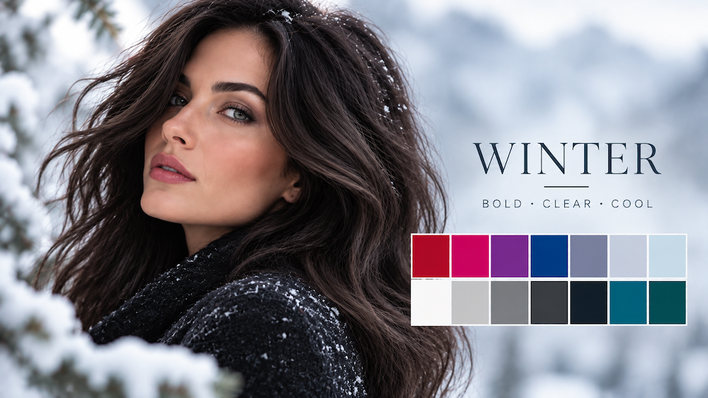 Winter Color Analysis – χρωματική παλέτα Χειμώνα